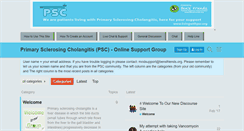 Desktop Screenshot of livingwithpsc.org